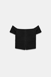 Top corset en maille