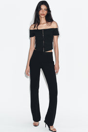 Top corset en maille