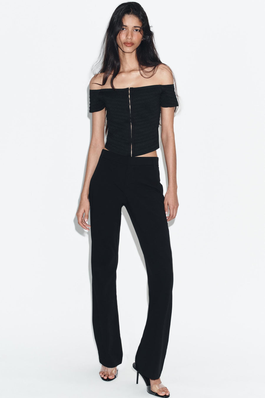 Top corset en maille