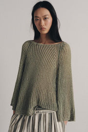 Pull ajouré en maille