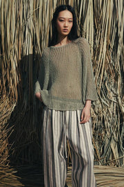 Pull ajouré en maille