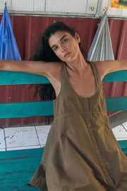 Robe en popeline délavée