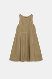 Robe en popeline délavée