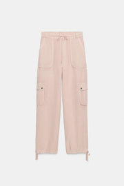 Pantalon cargo effet délavé