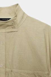 Blouson en popeline effet délavé