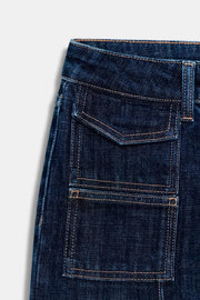 Jean Z1975 coupe bootcut taille haute à pli nervuré