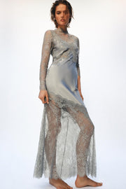 Robe satinée en dentelle ZW Collection
