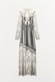 Robe satinée en dentelle ZW Collection