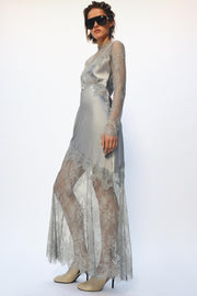 Robe satinée en dentelle ZW Collection