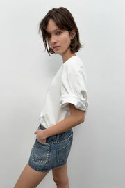 Short en denim TRF à clous
