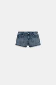 Short en denim TRF à clous