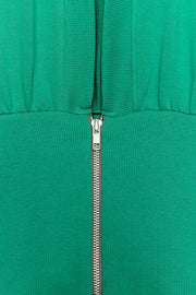 Top à capuche à fermeture zippée