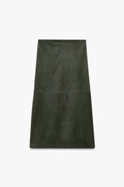 Jupe minimaliste en cuir suédé Édition limitée