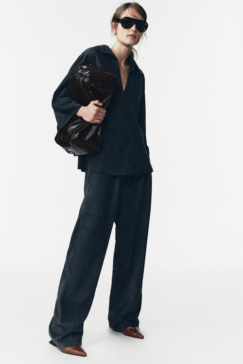 Chemise à poche en cuir suédé Édition limitée
