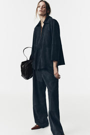 Chemise à poche en cuir suédé Édition limitée
