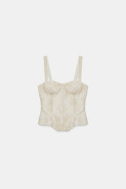Top corset en dentelle ZW Collection