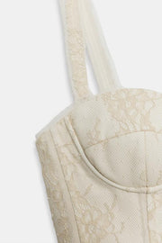 Top corset en dentelle ZW Collection