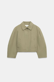 Blouson court effet délavé