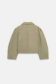 Blouson court effet délavé