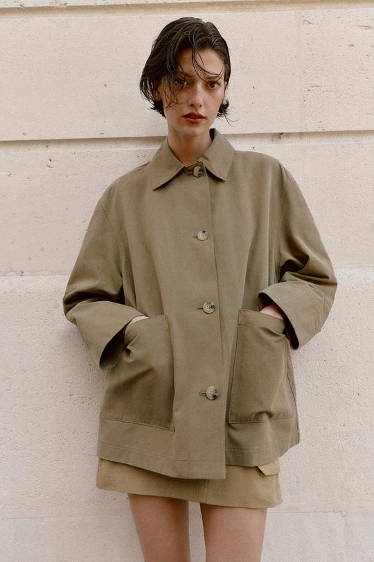 Veste à poches plastron