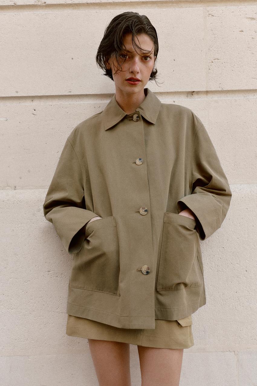 Veste à poches plastron