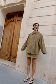 Veste à poches plastron