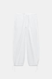 Pantalon large à cordons