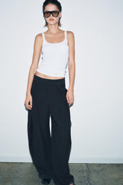Pantalon à jambe large à plis ZW Collection
