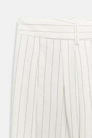 Pantalon à jambe large à rayures ZW Collection