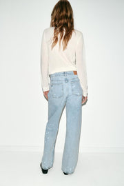 Jean Z1975 coupe ample taille mi-haute effet peinture