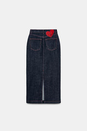 Jupe Z1975 midi en denim