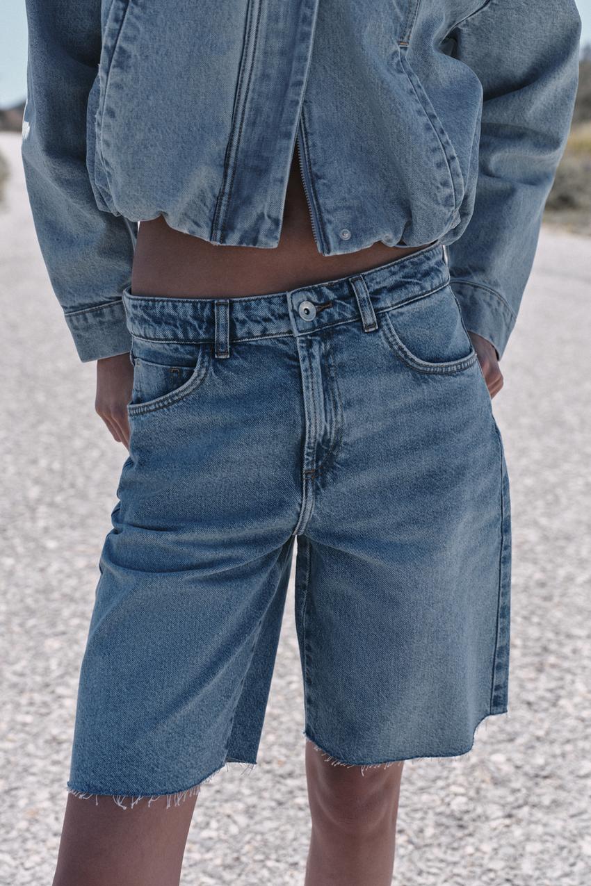 Bermuda Z1975 en denim taille mi-haute
