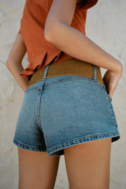 Short Z1975 en denim avec ceinture