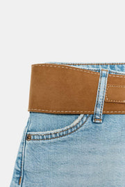 Short Z1975 en denim avec ceinture