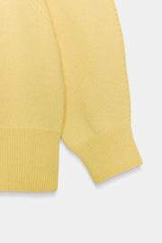 Pull en maille à manches bouffantes