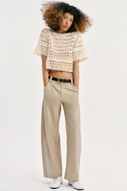 Top en maille pointelle