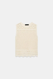 Top en maille pointelle