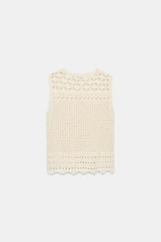 Top en maille pointelle