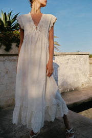 Robe contrastée en maille