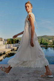 Robe contrastée en maille