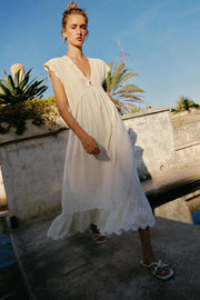Robe contrastée en maille