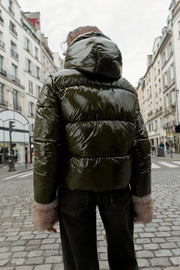 Anorak effet brillant déperlant coupe-vent