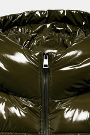 Anorak effet brillant déperlant coupe-vent