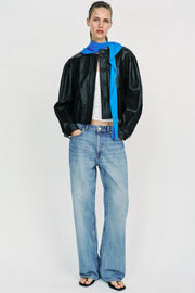 Blouson ballon effet cuir