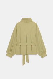 Blouson à col montant avec ceinture
