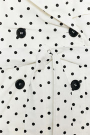 Blouson trench à pois avec ceinture
