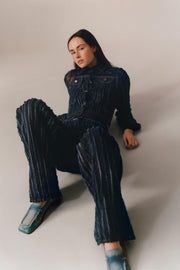 Veste en denim effilochée Édition limitée