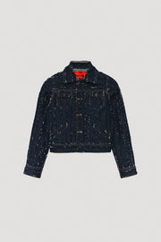 Veste en denim effilochée Édition limitée
