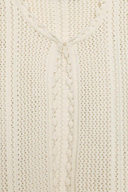 Veste en maille pointelle