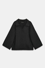 Pull en maille à col V